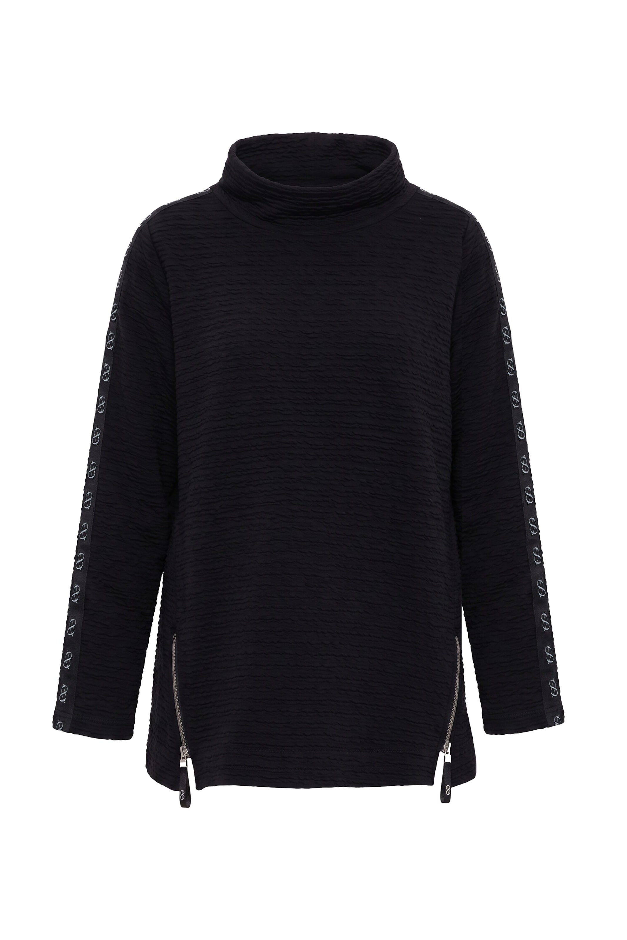 LAURASØN Sweatshirt in Zwart: voorkant