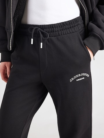 JACK & JONES Tapered Pants 'JPSTGORDON' in Black