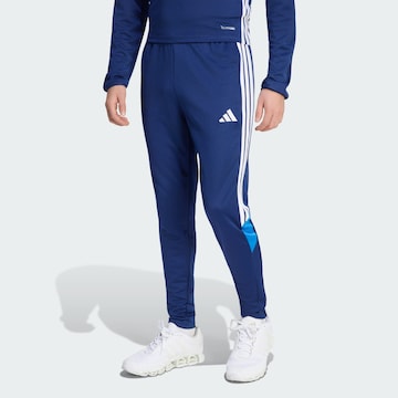 ADIDAS PERFORMANCE - Slimfit Pantalón deportivo 'Tiro 26 Essentials' en azul: frente