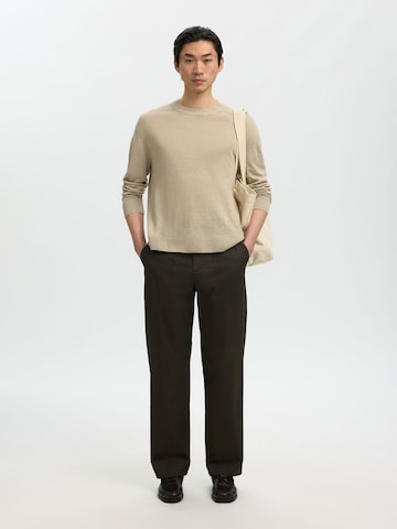 SELECTED - Jersey en beige