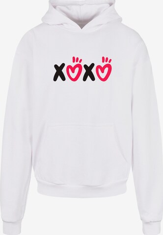 Merchcode Sweatshirt ' Valentines Day - XOXO' in White: front