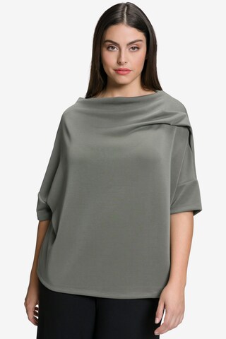 Ulla Popken Sweatshirt in Groen: voorkant