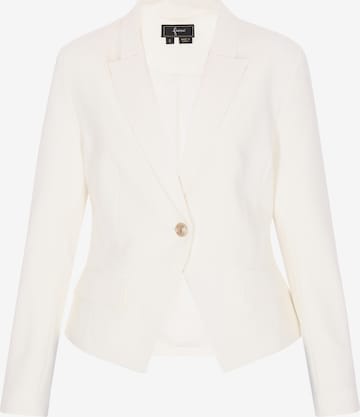 Blazer 'Festive' faina en blanc : devant