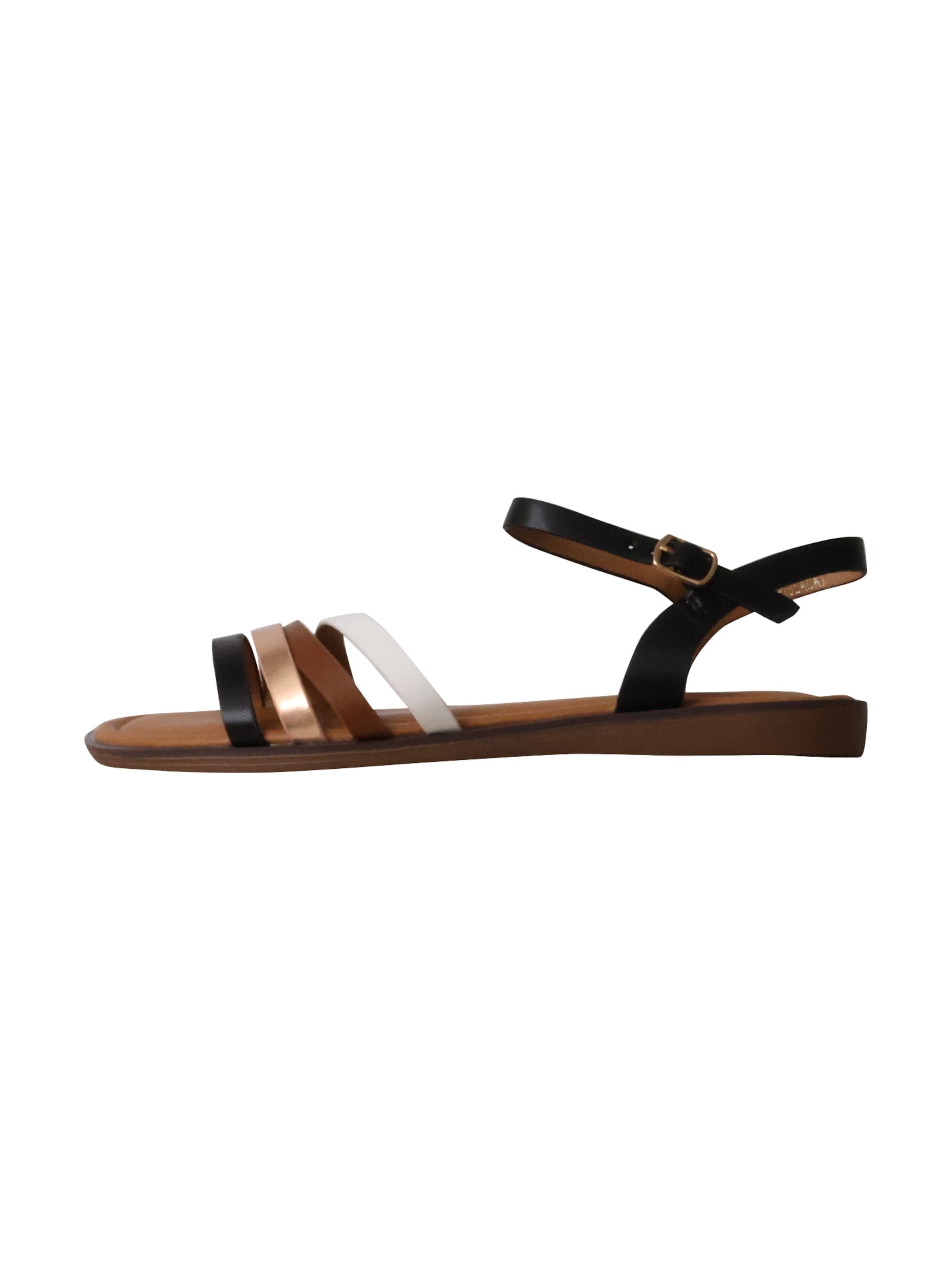 POTI PATI - Sandalias 'Flache Sandalen mit Riemchen' en negro: frente