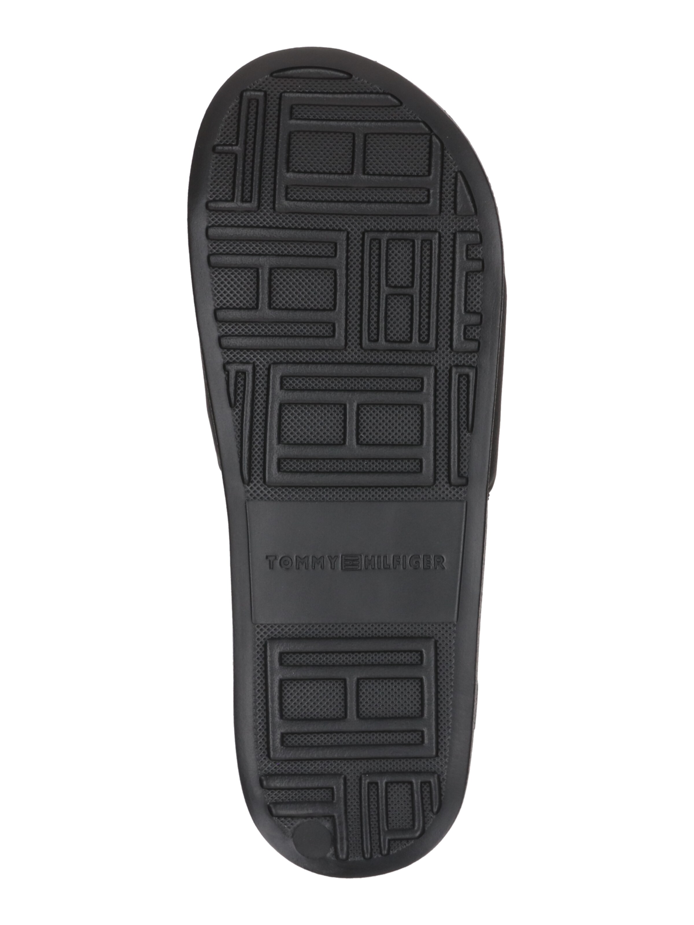 TOMMY HILFIGER Pantolette 'TUMBLE' in Schwarz