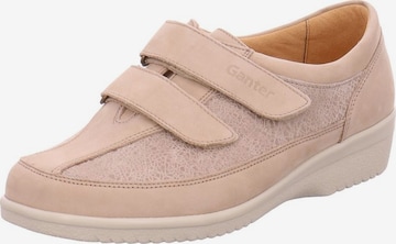 Ganter Lace-Up Shoes in Beige: front