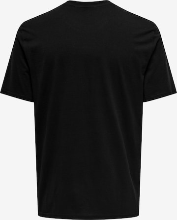 Only & Sons Koszulka 'Levi' w kolorze czarny