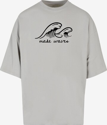 Merchcode Shirt 'Summer - Make waves' in Grey: front