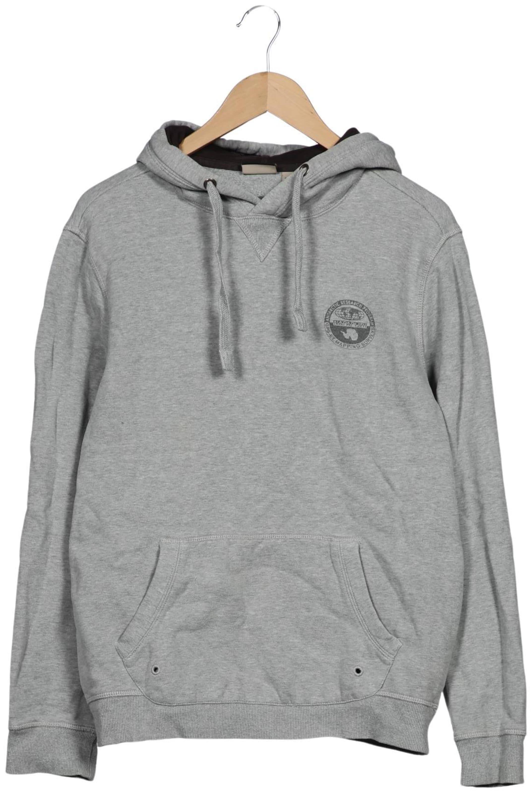 NAPAPIJRI Kapuzenpullover L in Grau: Vorderseite