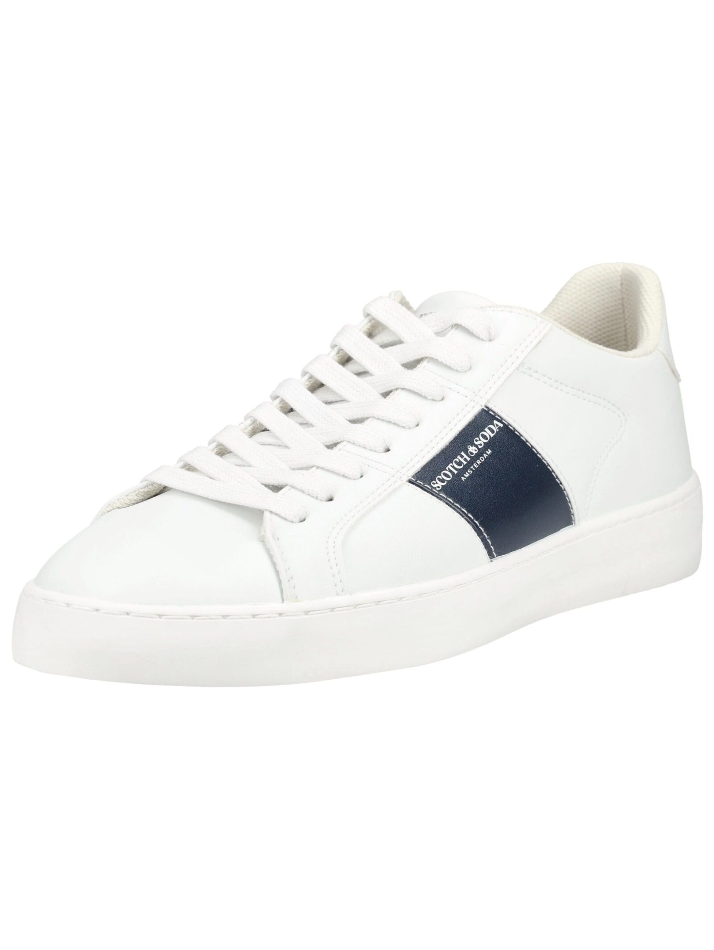 Baskets basses SCOTCH & SODA en blanc : devant