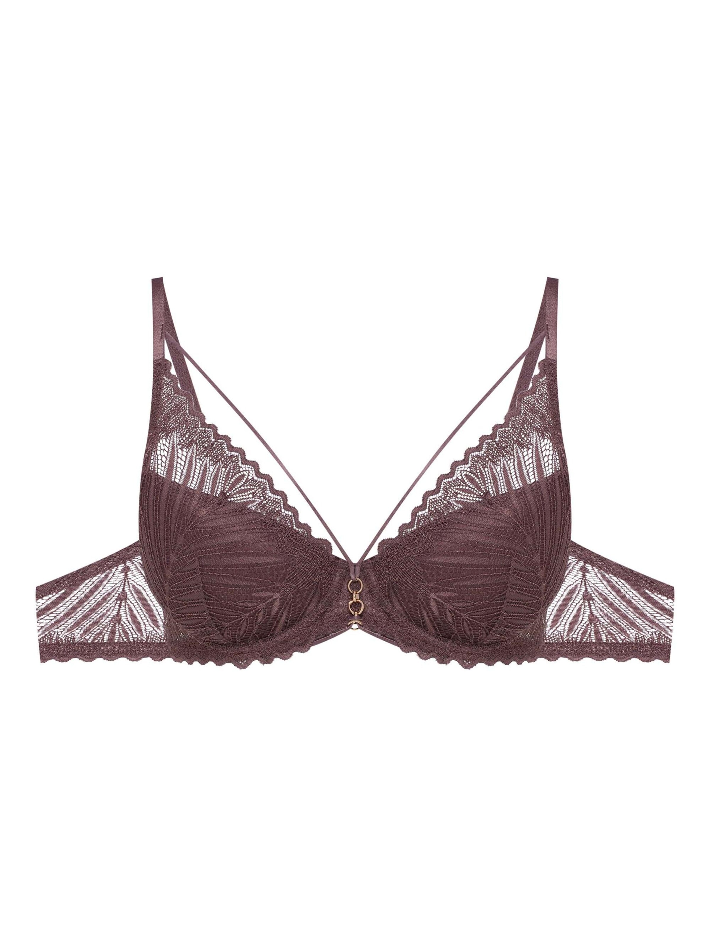 ESOTIQ - Push-up Sujetador 'Onika' en marrón: frente