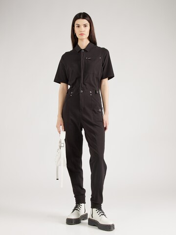 G-Star RAW Jumpsuit in Zwart: voorkant