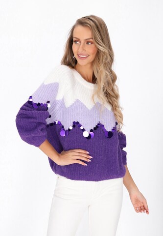 IZIA - Jersey en lila: frente