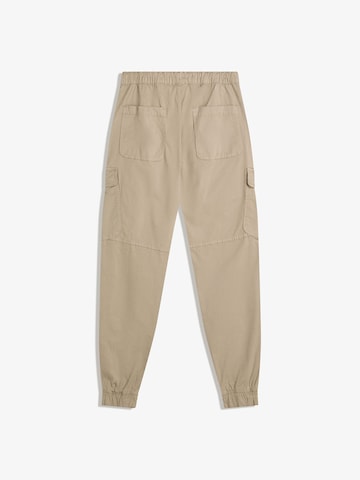 BershkaTapered Cargo hlače - bež boja
