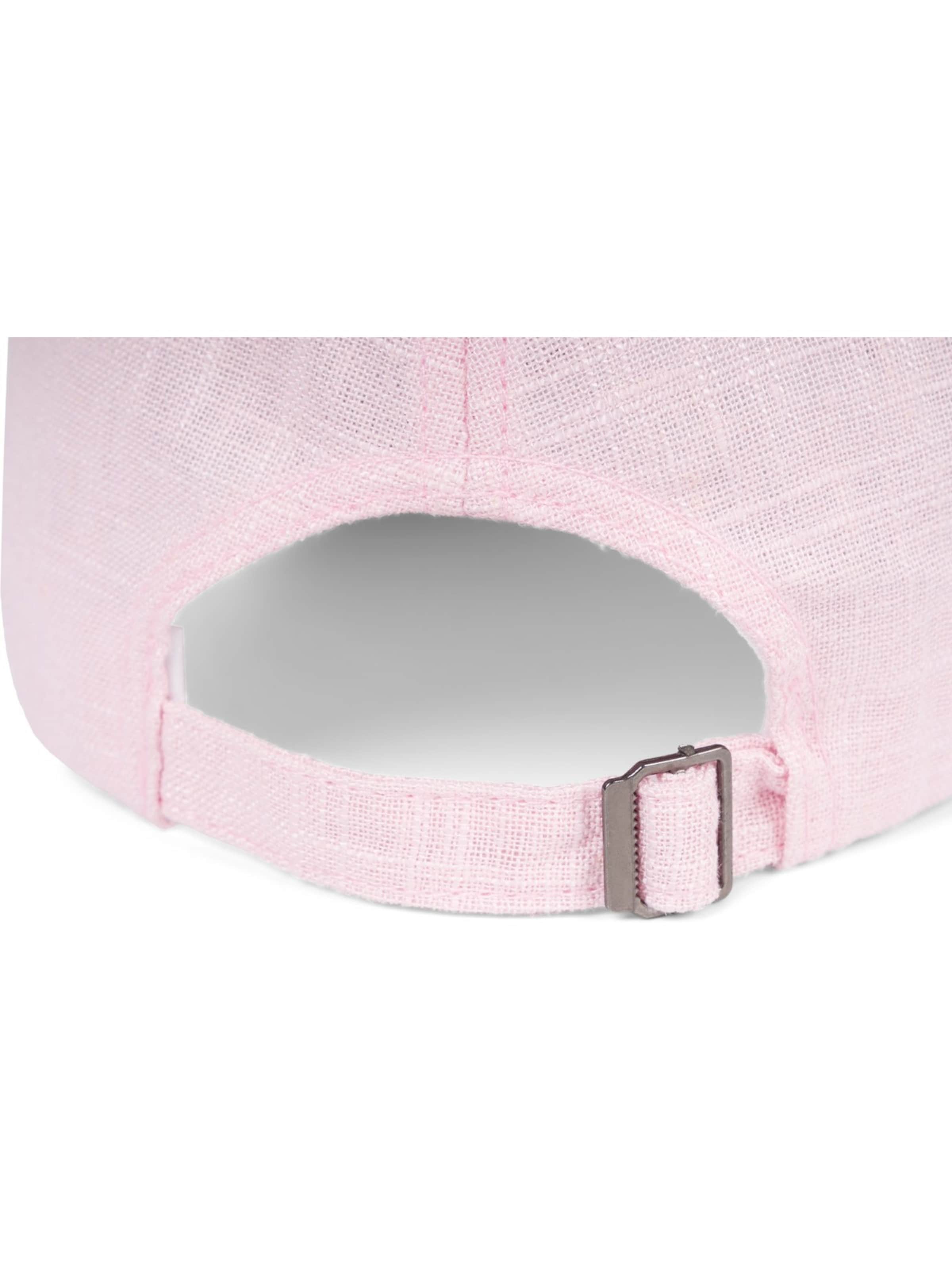 styleBREAKER Cap 'Leinen Baseball Cap' in Pink