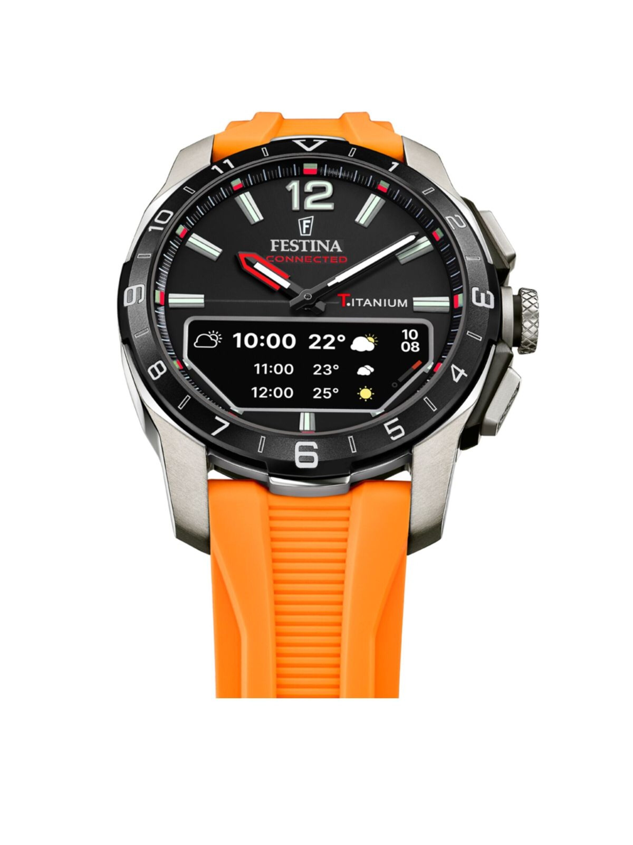 Montre digitale FESTINA en orange