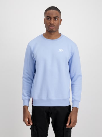 ALPHA INDUSTRIES Sweatshirt in Blue: front