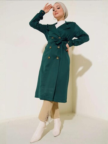 Manteau mi-saison Bigdart en vert : devant