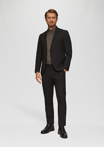 s.Oliver BLACK LABEL Regular fit Overhemd in Bruin