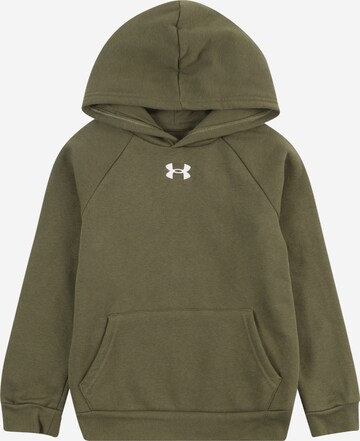 UNDER ARMOUR Sports sweatshirt 'Rival' in Green: front