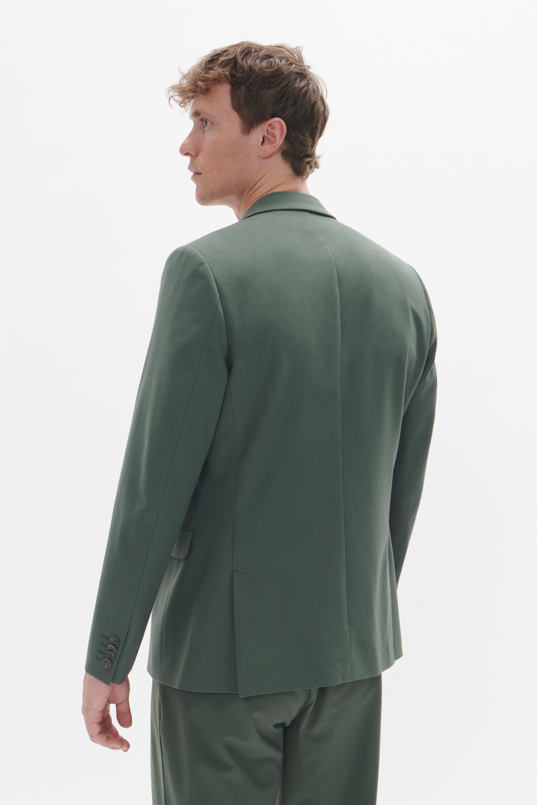 Coupe regular Veste de costume Matinique en vert