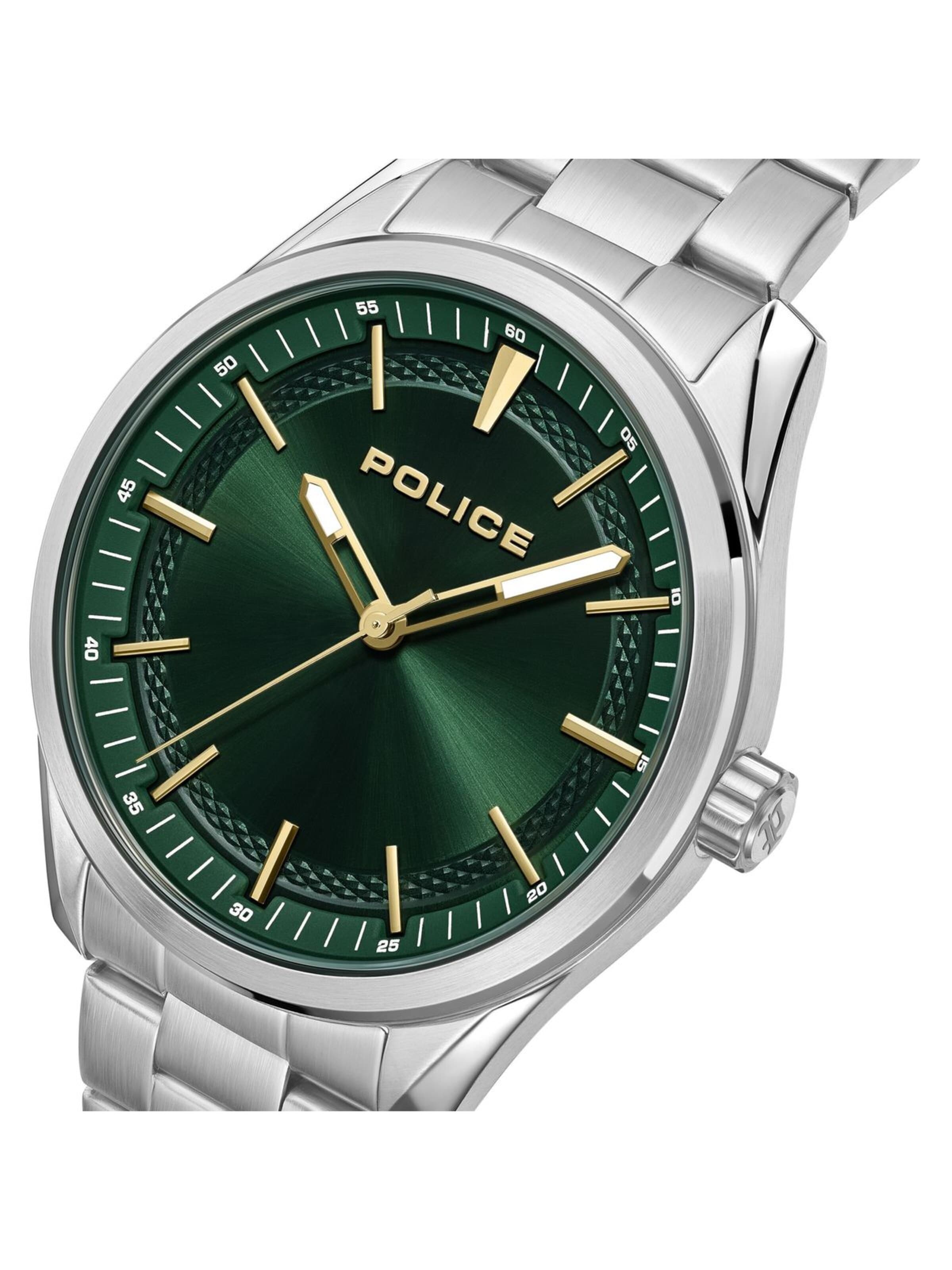 Montre à affichage analogique POLICE en vert