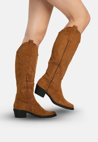 Salinyang Comwboystøvler i brun