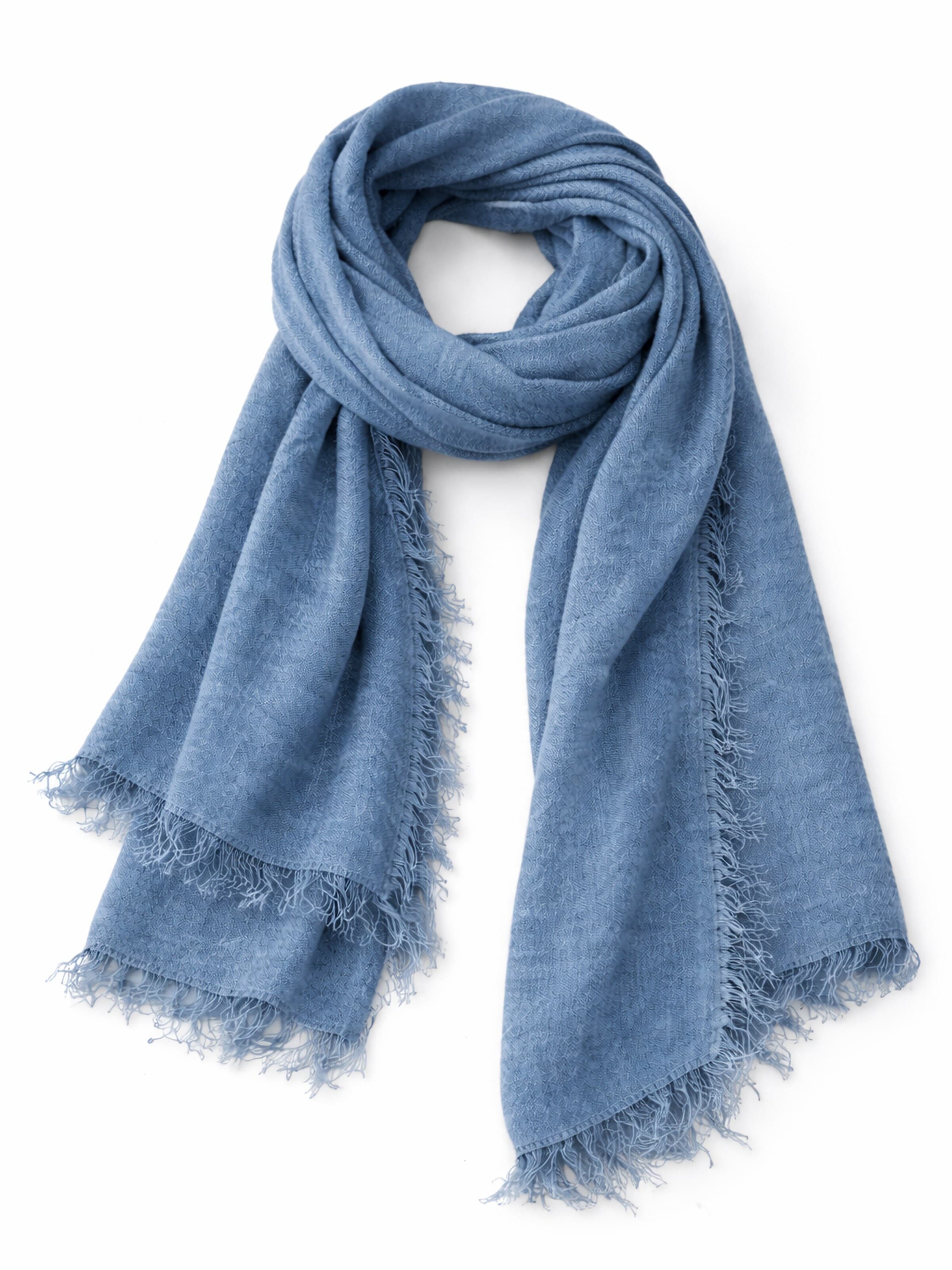COLLEZIONE ALESSANDRO Scarf 'Schmeichler' in Blue: front