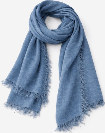 COLLEZIONE ALESSANDRO Scarf 'Schmeichler' in Blue: front