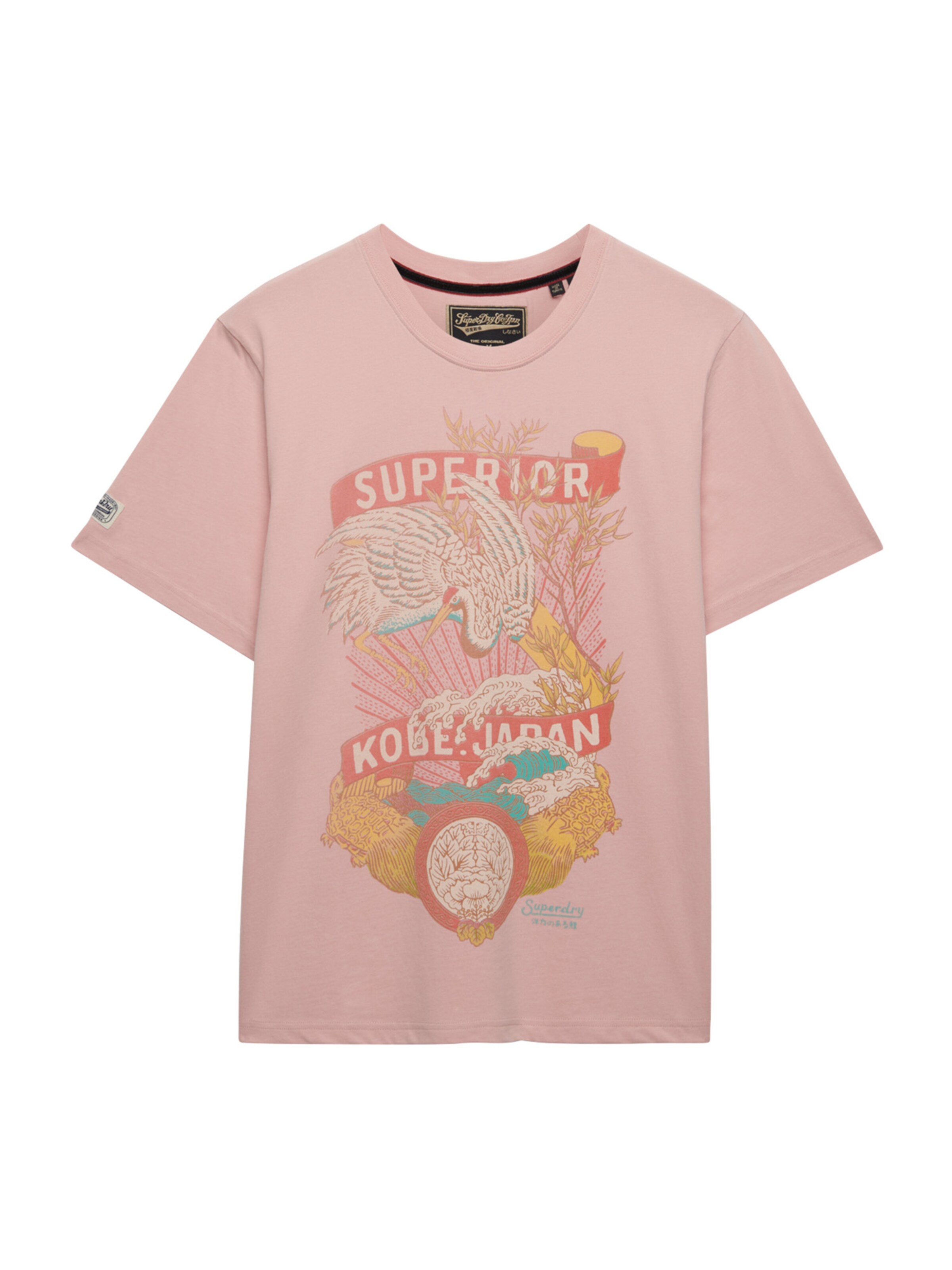 T-Shirt 'TOKYO' Superdry & Co en rose : devant