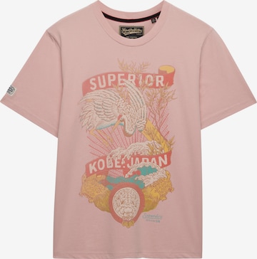 T-Shirt 'TOKYO' Superdry & Co en rose : devant