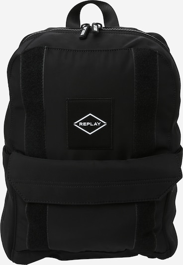 REPLAY Sac à dos en noir / blanc, Vue avec produit