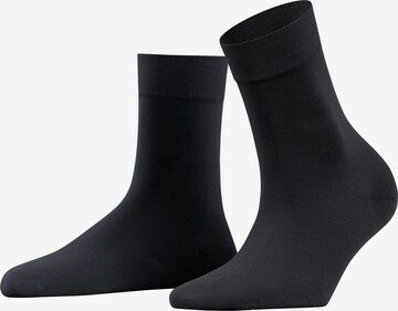 FALKE Socken 'Fine Softness' in Blau: Vorderseite