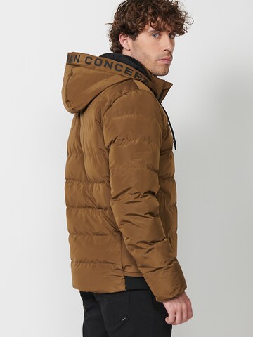 KOROSHI Winterjacke in Braun