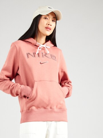 Nike Sportswear Μπλούζα φούτερ 'PHNX FLC' σε ροζ: μπροστά
