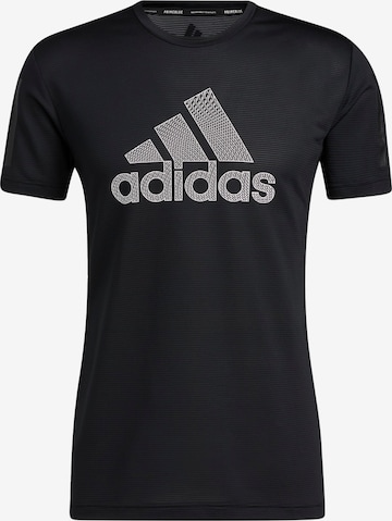 T-Shirt fonctionnel ADIDAS SPORTSWEAR en noir : devant