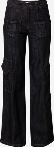 BDG Urban Outfitters Wide leg Cargo Jeans in Blue: front