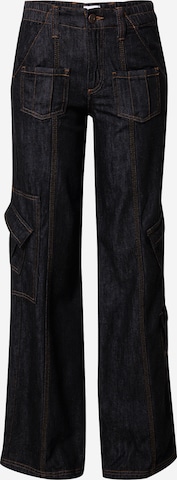 BDG Urban Outfitters - Perna larga Calças de ganga cargo em azul: frente