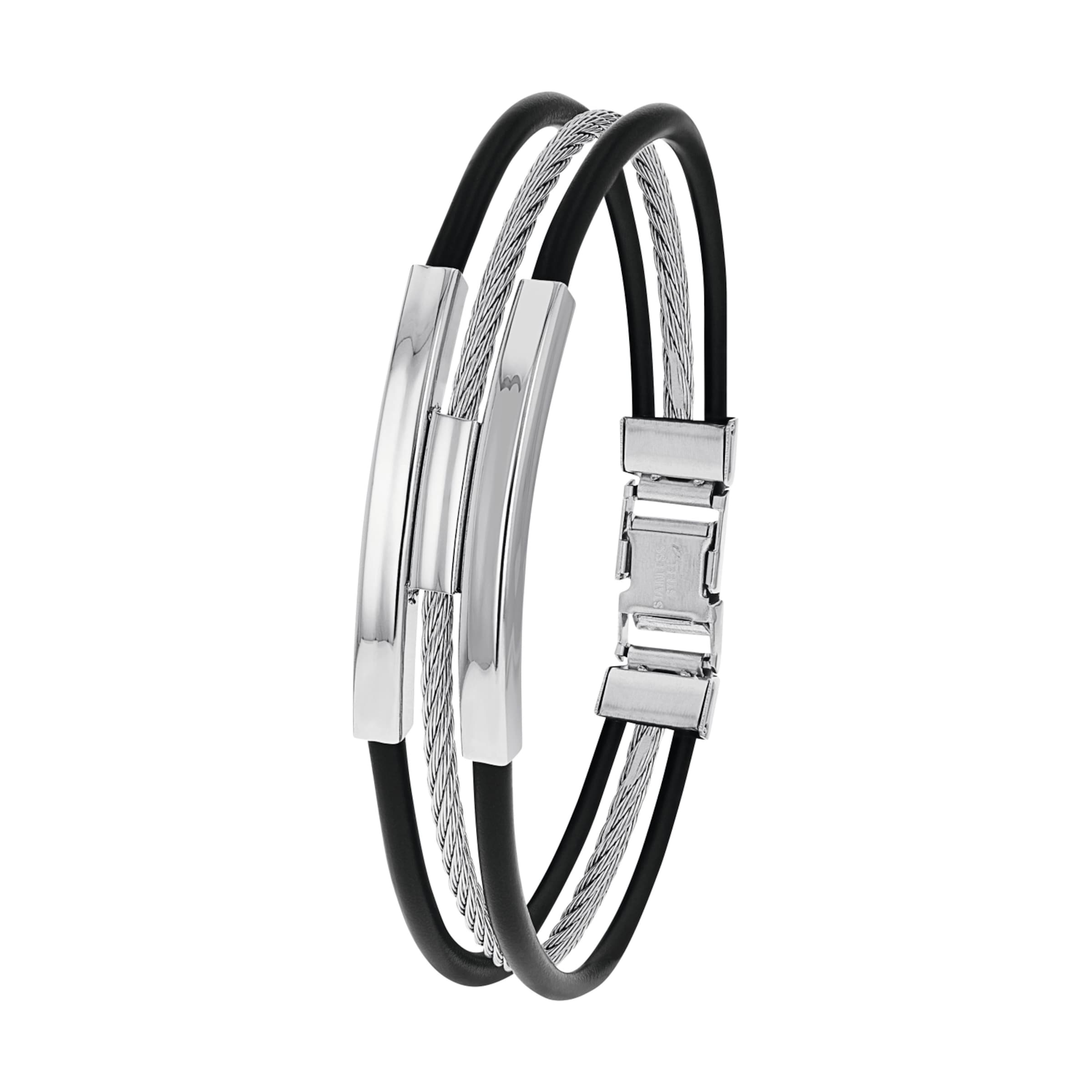 AMOR Bracelet in Silver: front