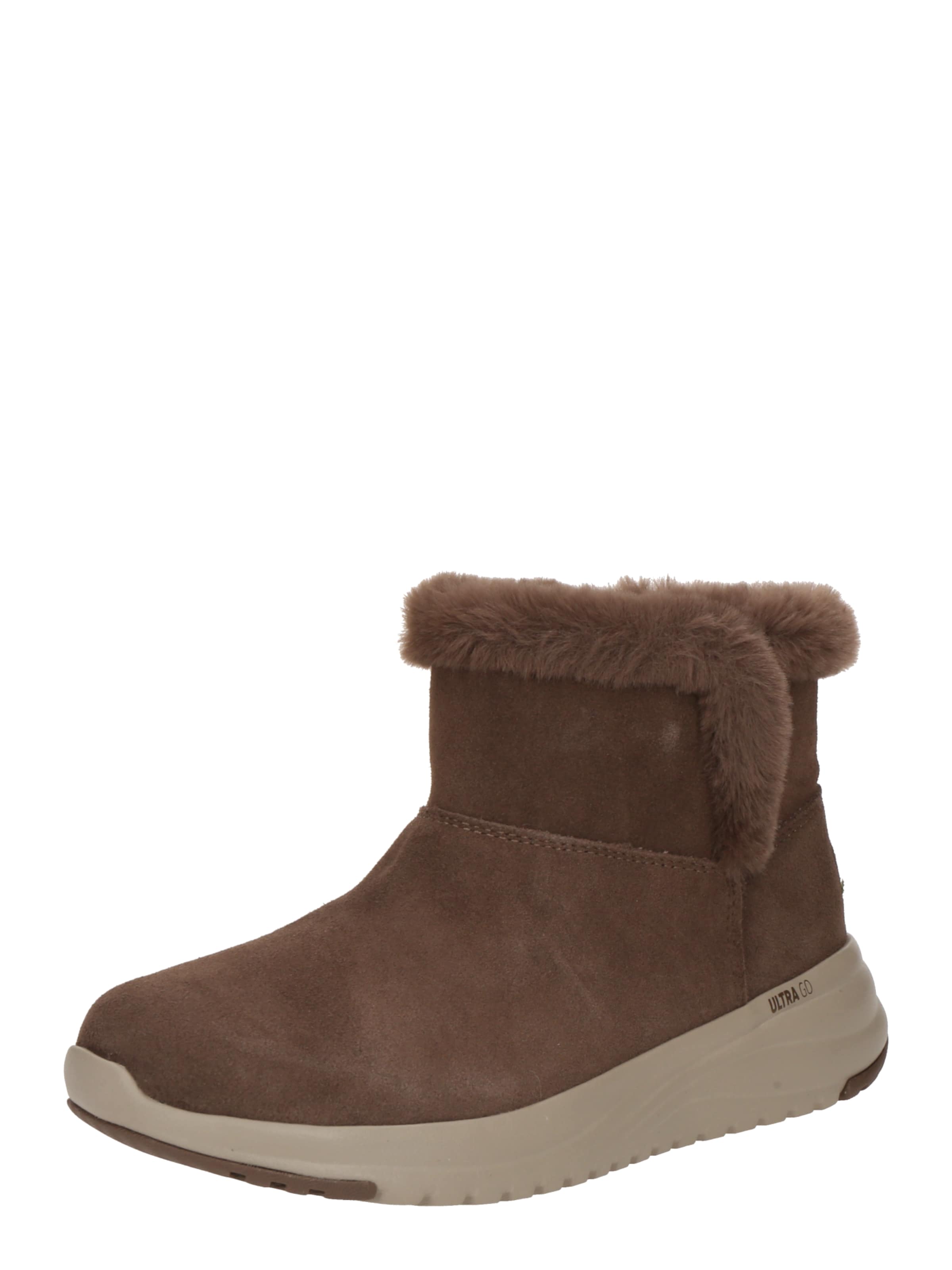 SKECHERS Boots 'ON-THE-GO STELLAR - COZY STEP' in Bruin: voorkant