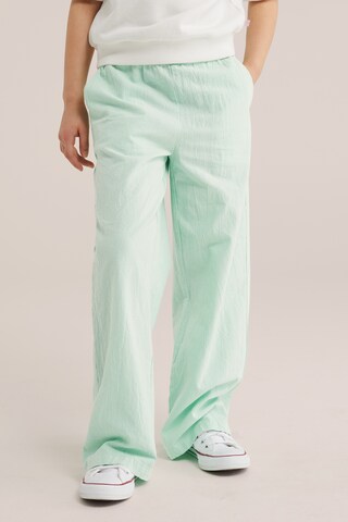 WE Fashion Обычный Штаны в Зеленый: спереди