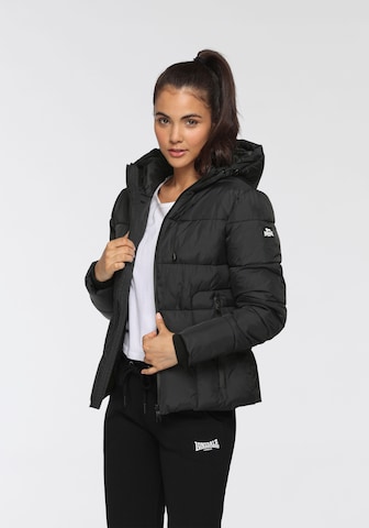 LONSDALE Winter Jacket in Black: front