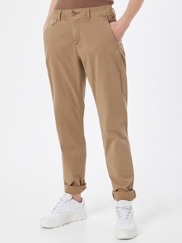 s.Oliver - regular Pantalón en marrón: frente