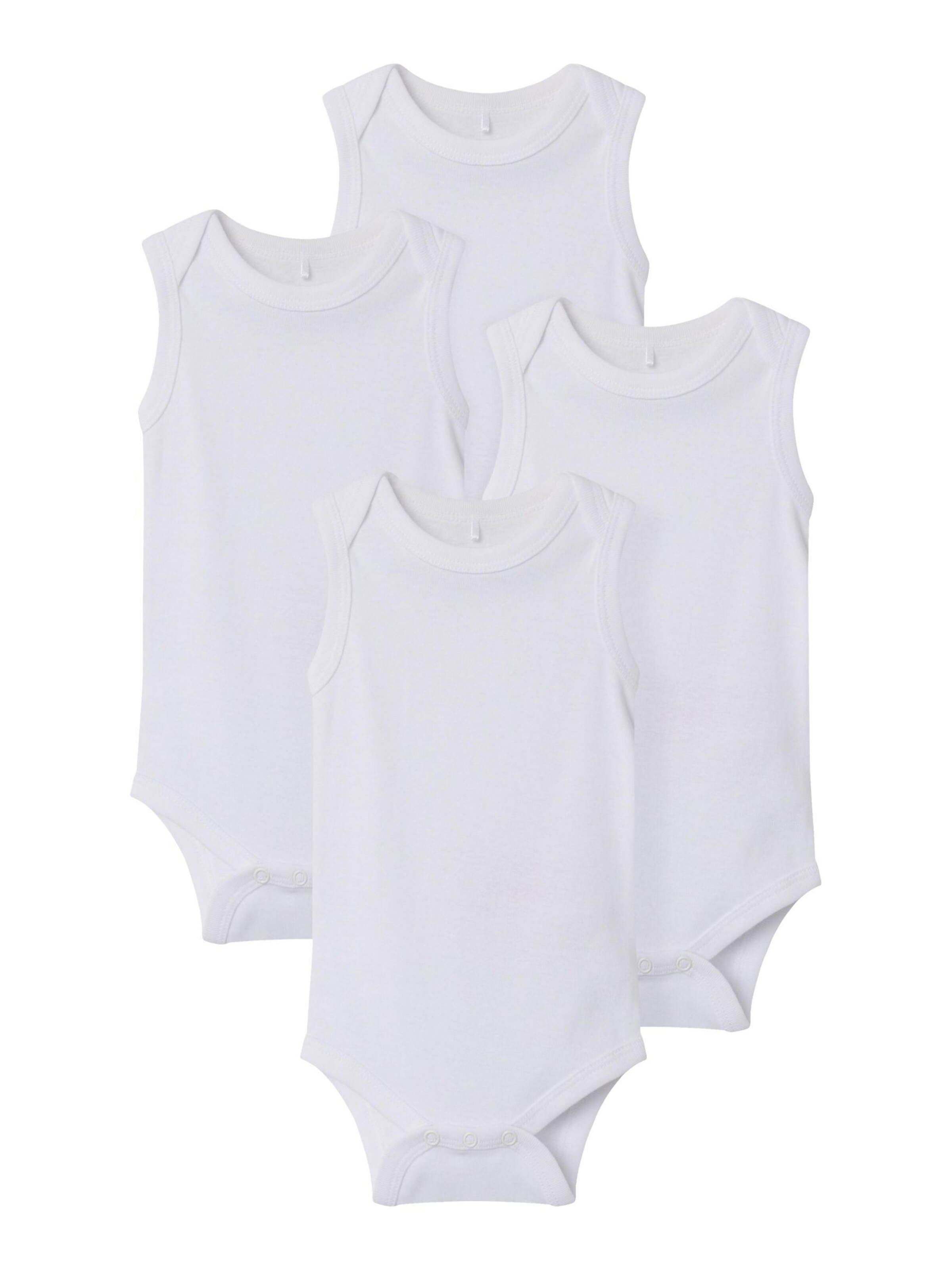 TWO SOON Бебешки гащеризони/боди в бяло: отпред
