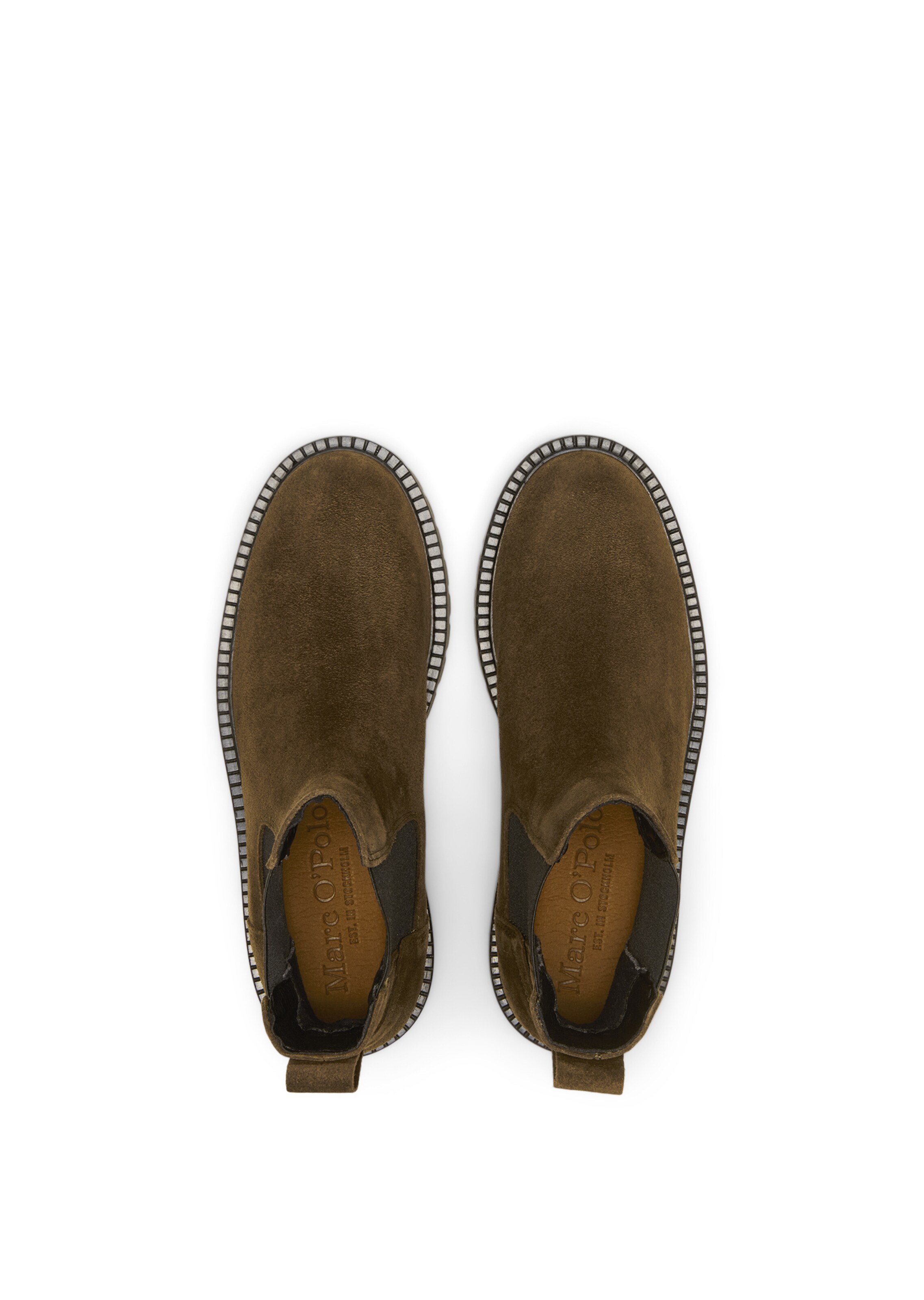 Chelsea Boots ' mit Profilsohle ' Marc O'Polo en vert