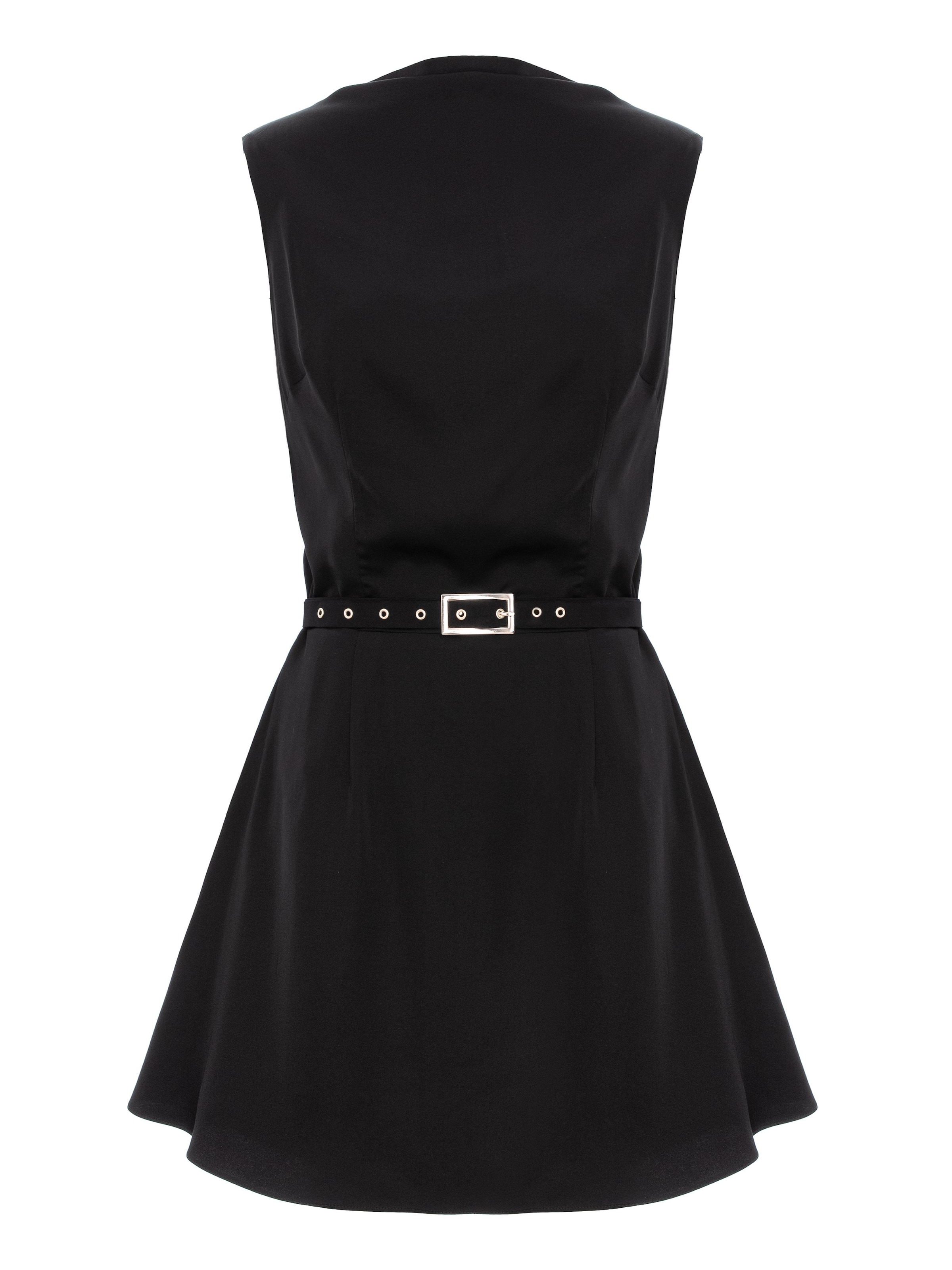 AVENUE N°29 Kjole 'Cowl' i sort: forside