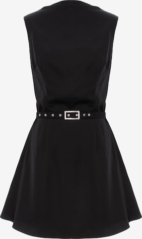 Robe 'Cowl' AVENUE N°29 en noir : devant