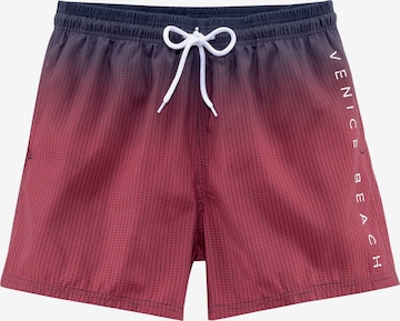 VENICE BEACH Board Shorts 'Venice Beach' in Red: front