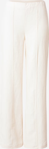 A LOT LESS Wide leg Broek 'Philine' in Beige: voorkant