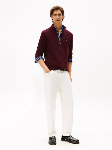 Vestes en maille TOMMY HILFIGER en rouge